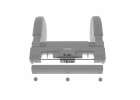 Head and neck adjustable car headrest black 12