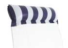 Inflatable mattress swimming chair 120x70cm navy blue 4