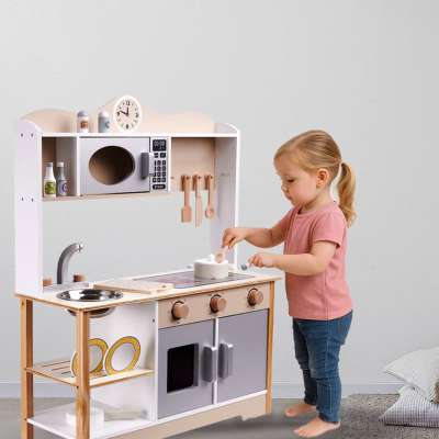 Kuchnia dla dzieci drewniana MDF LULILO KUKETO akcesoria 85cm
