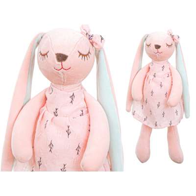 Pink rabbit plush mascot