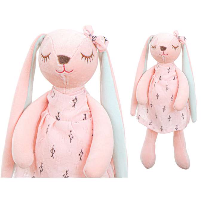 Pink rabbit plush mascot