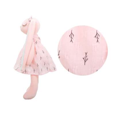 Pink rabbit plush mascot