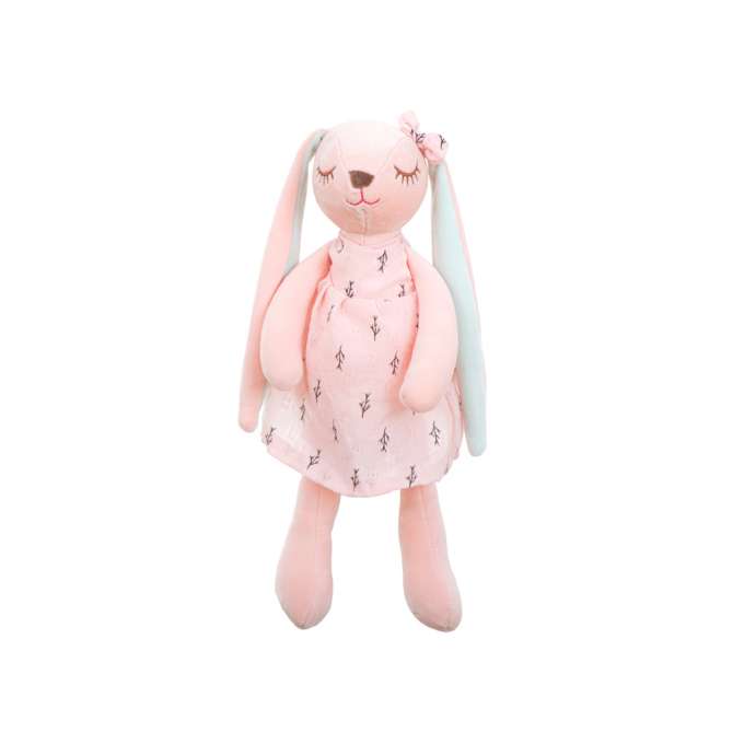 Pink rabbit plush mascot