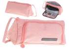 School pencil case double sachet cosmetic bag pink 2