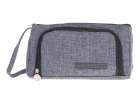 School pencil case double sachet make-up bag grey 5