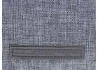 School pencil case double sachet make-up bag grey 8