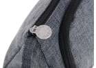 School pencil case double sachet make-up bag grey 9