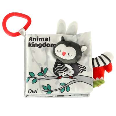 Sensory book soft animal tails owl