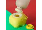 Silicone brush for washing dogs cats yellow 11
