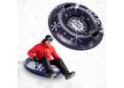 Slide sled inflatable snow wheel tire 1
