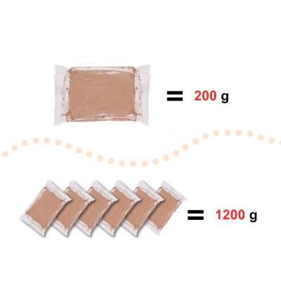Stock clay for potter's wheel 1200g