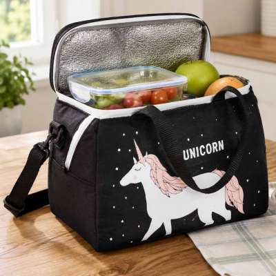 Thermal insulation bag breakfast lunch unicorn