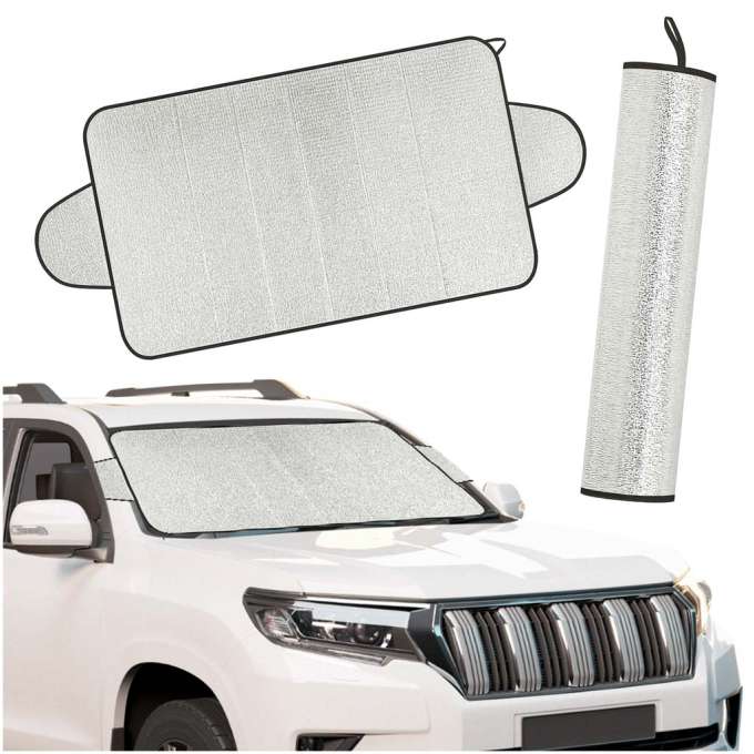 Anti-frost windscreen cover mat