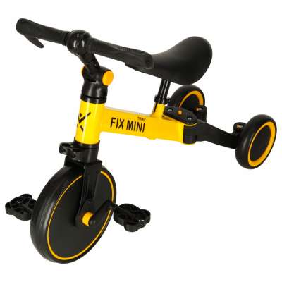 Balance bike tricycle Trike Fix Mini 3in1 with pedals yellow