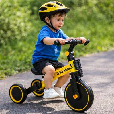 Balance bike tricycle Trike Fix Mini 3in1 with pedals yellow
