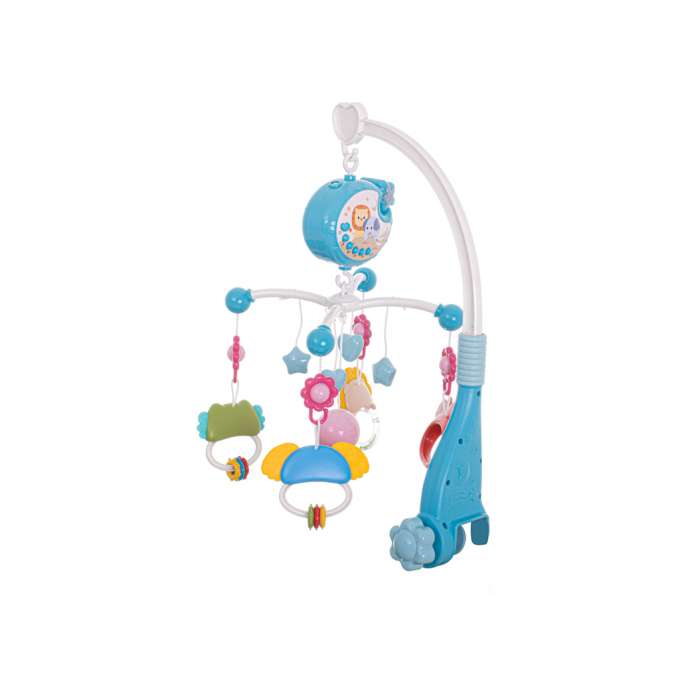 Carousel star design lullabies blue + remote control
