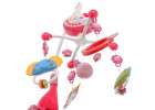 Carousel star design lullabies pink + remote control 7