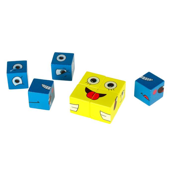 Creative blocks challenge changing face in a can