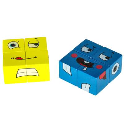 Creative blocks challenge changing face in a can