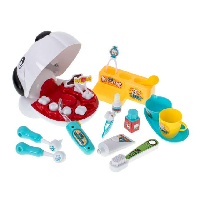 Dog dog at the dentist sick tooth cure tooth