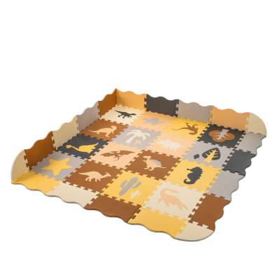 Foam puzzle mat / playpen 36-piece dinosaurs 143cm x 143cm x1cm