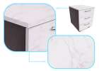 Foil roll self-adhesive wallpaper veneer white marble - magnolia 1,22x50m 3