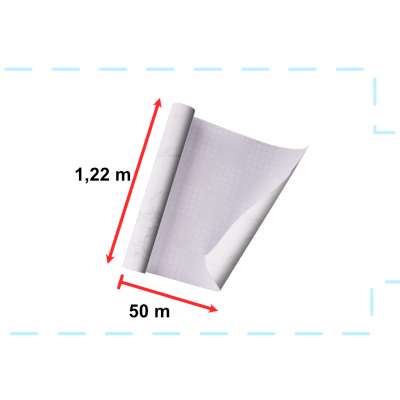 Foil roll self-adhesive wallpaper veneer white marble - magnolia 1,22x50m