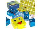 Gra edukacyjne wyzwania nauka emocji klocki drewniane 1