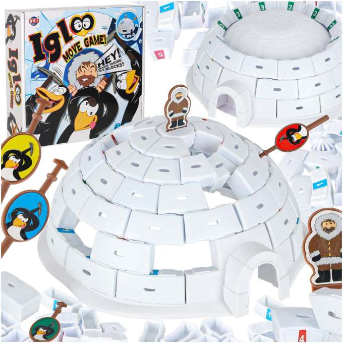 Gra zręcznościowa zbuduj igloo pingwiny
