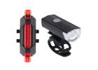 LED bicycle light rear-front set USB 3