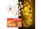 LED curtain lights with figures Christmas 3m 125LED 10 bulbs warm white mains supply 1
