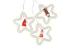 LED curtain lights with figures Christmas 3m 125LED 10 bulbs warm white mains supply 2