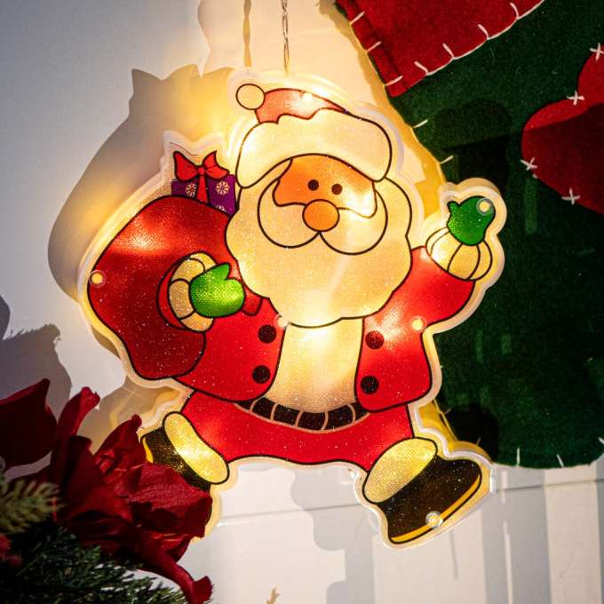 LED pendant lights Christmas decoration Santa with gifts