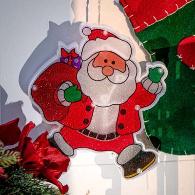 LED pendant lights Christmas decoration Santa with gifts