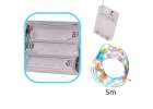 Lampki LED druciki dekoracyjne 5m 50LED multikolor 4