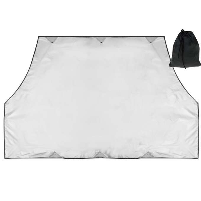 Magnetic curtain windshield sunshade