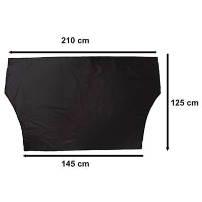 Magnetic curtain windshield sunshade
