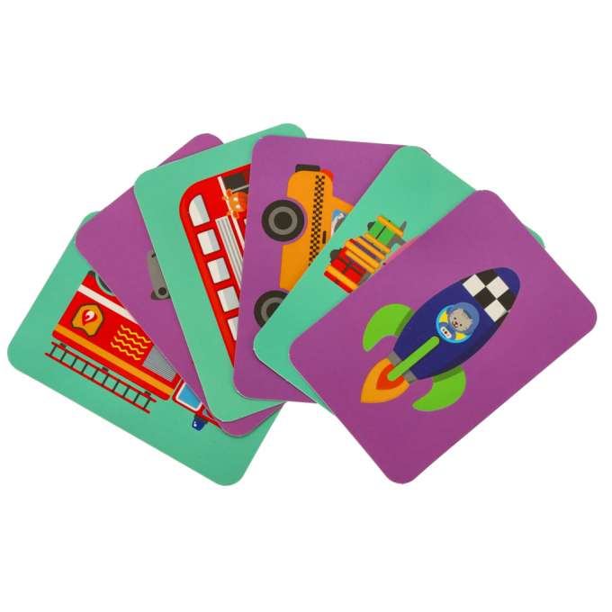 Magnetic means of transportation puzzle
