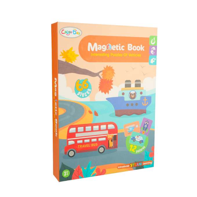 Magnetic means of transportation puzzle