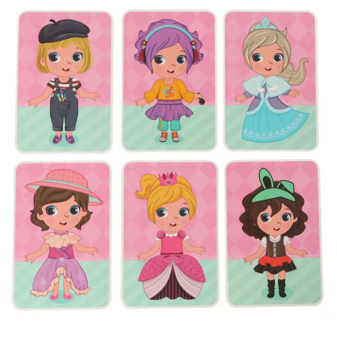 Magnetic puzzle dress up doll 51el.