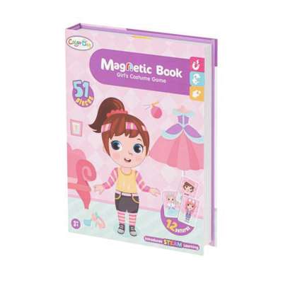 Magnetic puzzle dress up doll 51el.