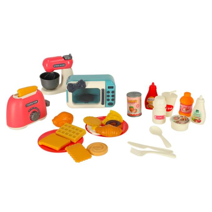 Microwave toaster mixer vegetables + accessories