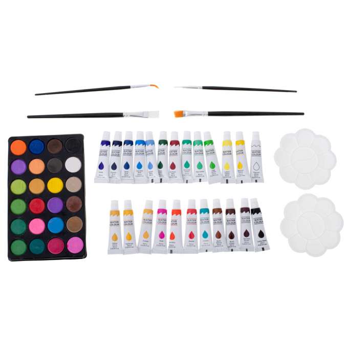Paint art set in suitcase 145el blue