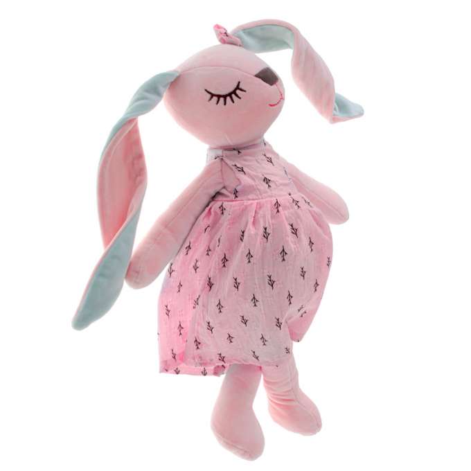Plush mascot rabbit pink 52cm