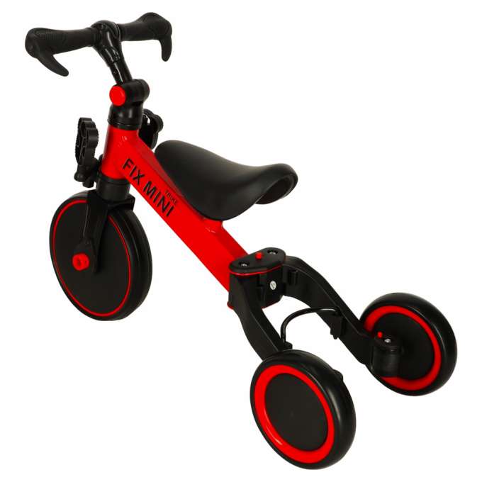 Rowerek Trike Fix Mini biegowy trójkołowy 3w1 z pedałami czerwony