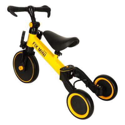 Rowerek Trike Fix Mini biegowy trójkołowy 3w1 z pedałami żółty
