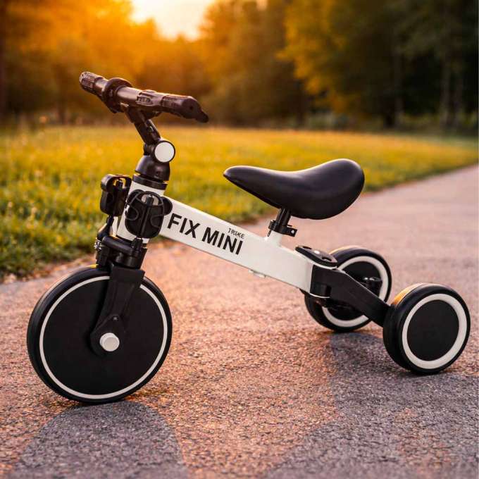 Rowerek biegowy Trike Fix Mini rower wielofunkcyjny 3w1 biały