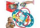 Sensory rattle teether for toddler turquoise 1