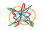 Sensory rattle teether for toddler turquoise 3