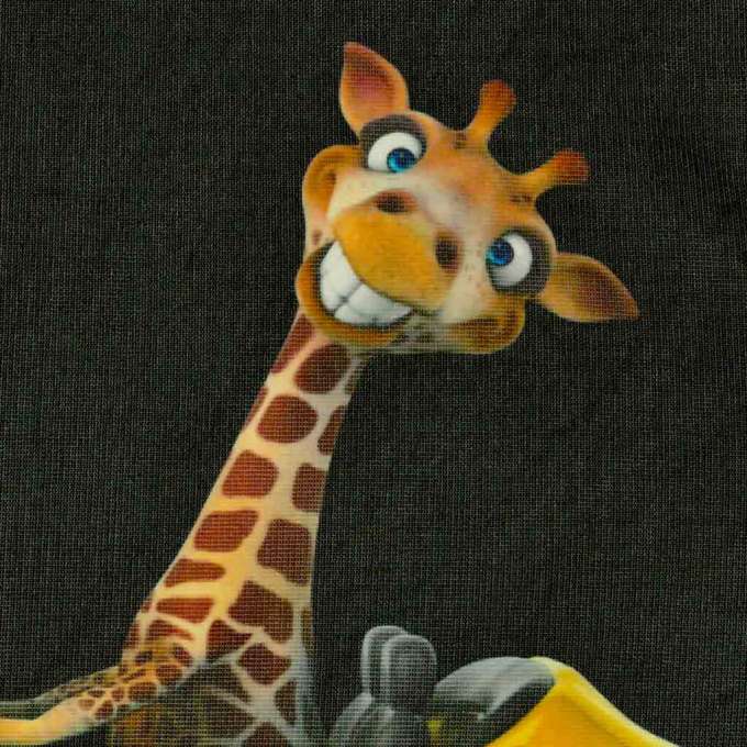 Static curtain sunshade car window cover giraffe